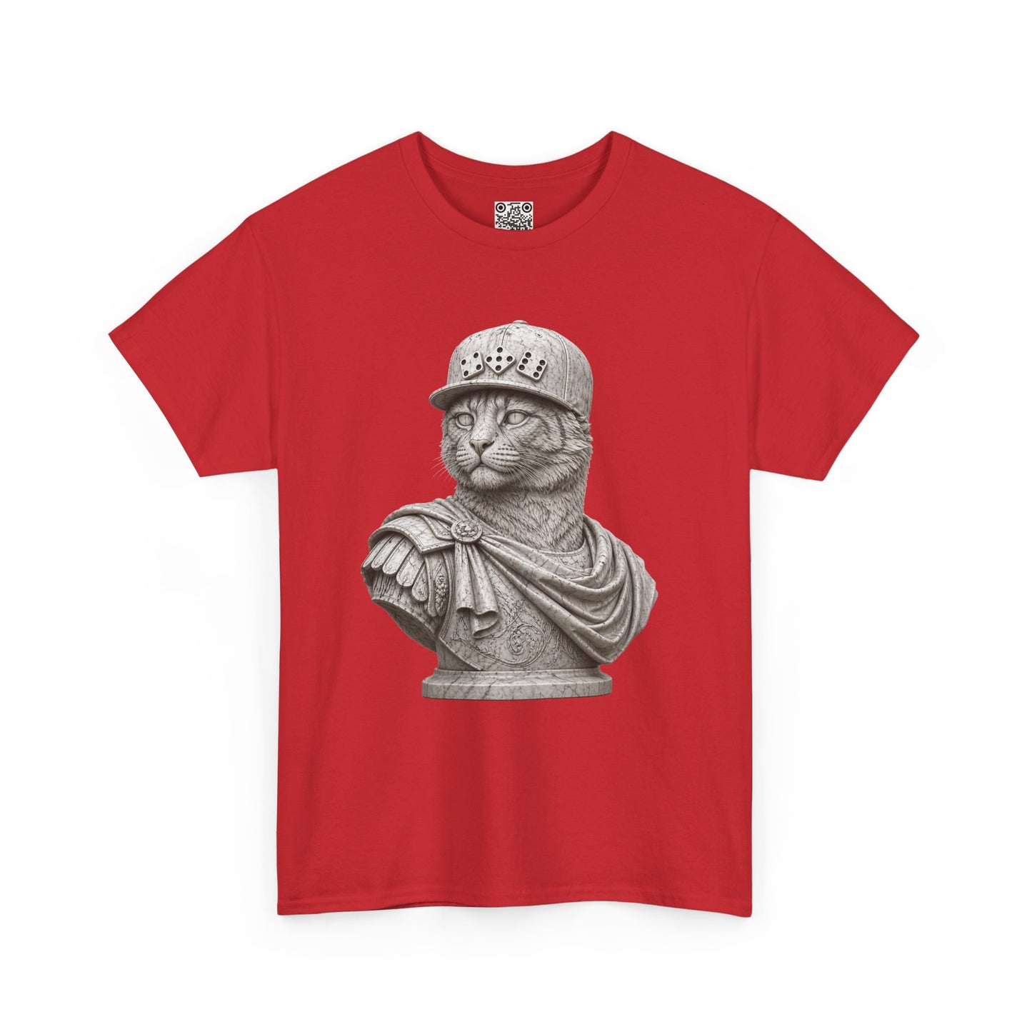 El Tigre Imperium Marble Bust — Classic T-Shirt — Roman Statue Cat Graphic Tee | 456 Headcrack