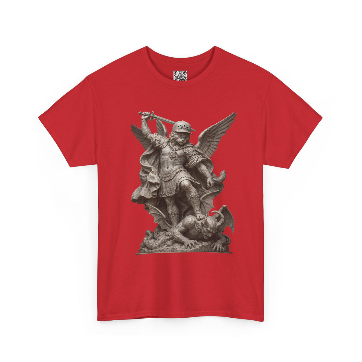 El Tigre Imperium Ascendant T-Shirt — Winged Warrior Over Demon Marble Graphic | 456 Headcrack