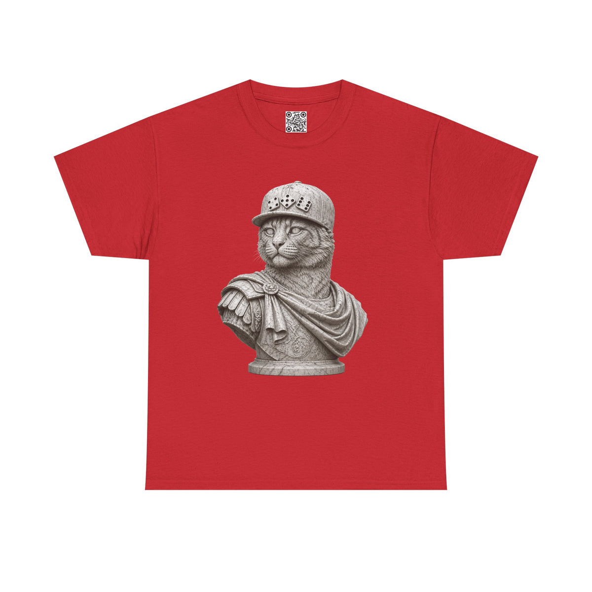 El Tigre Imperium Marble Bust — Classic T-Shirt — Roman Statue Cat Graphic Tee | 456 Headcrack