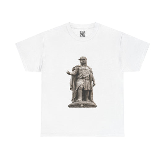 El Tigre Imperium Sovereign T-Shirt — Roman Marble Ruler Cat Graphic | 456 Headcrack