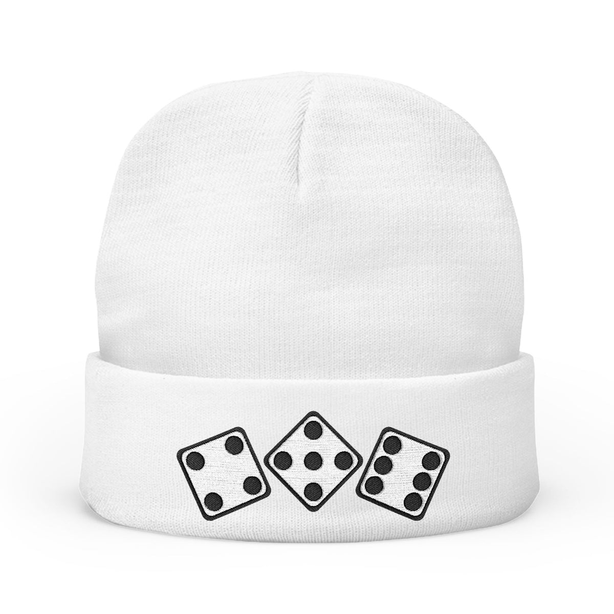 456 Diced Out - Knit Beanie (Embroidered)