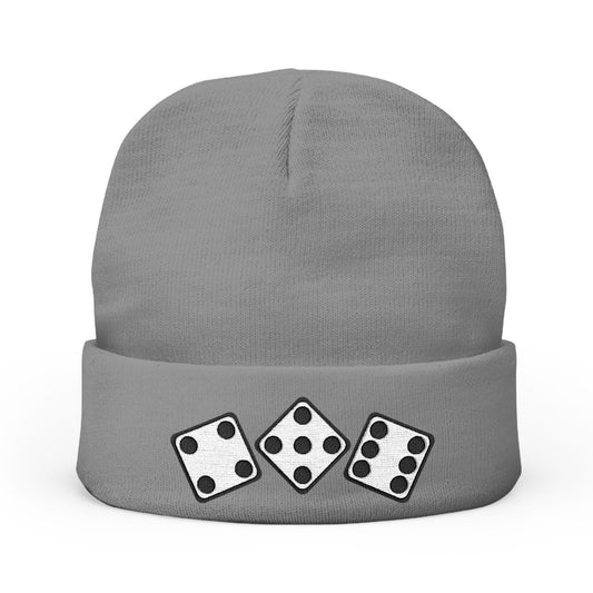 456 Diced Out - Knit Beanie (Embroidered)
