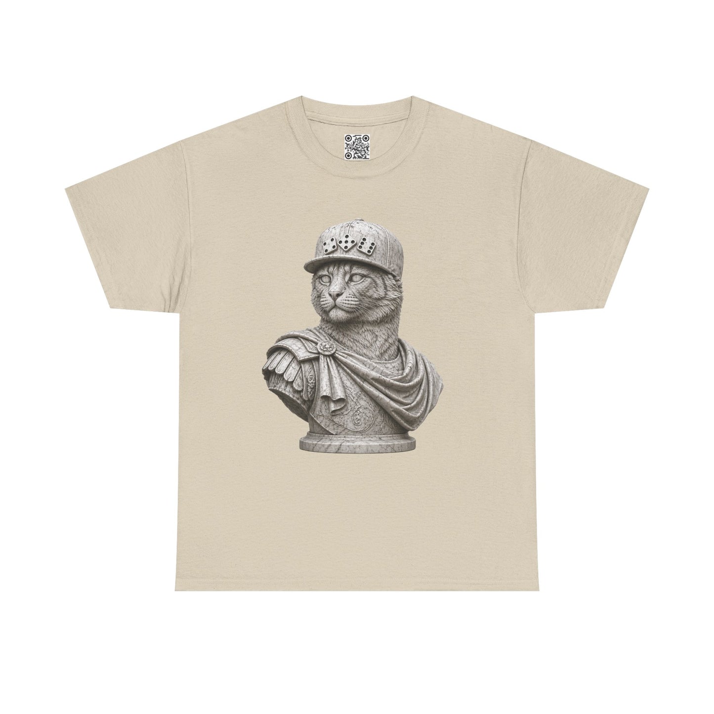 El Tigre Imperium Marble Bust — Classic T-Shirt — Roman Statue Cat Graphic Tee | 456 Headcrack