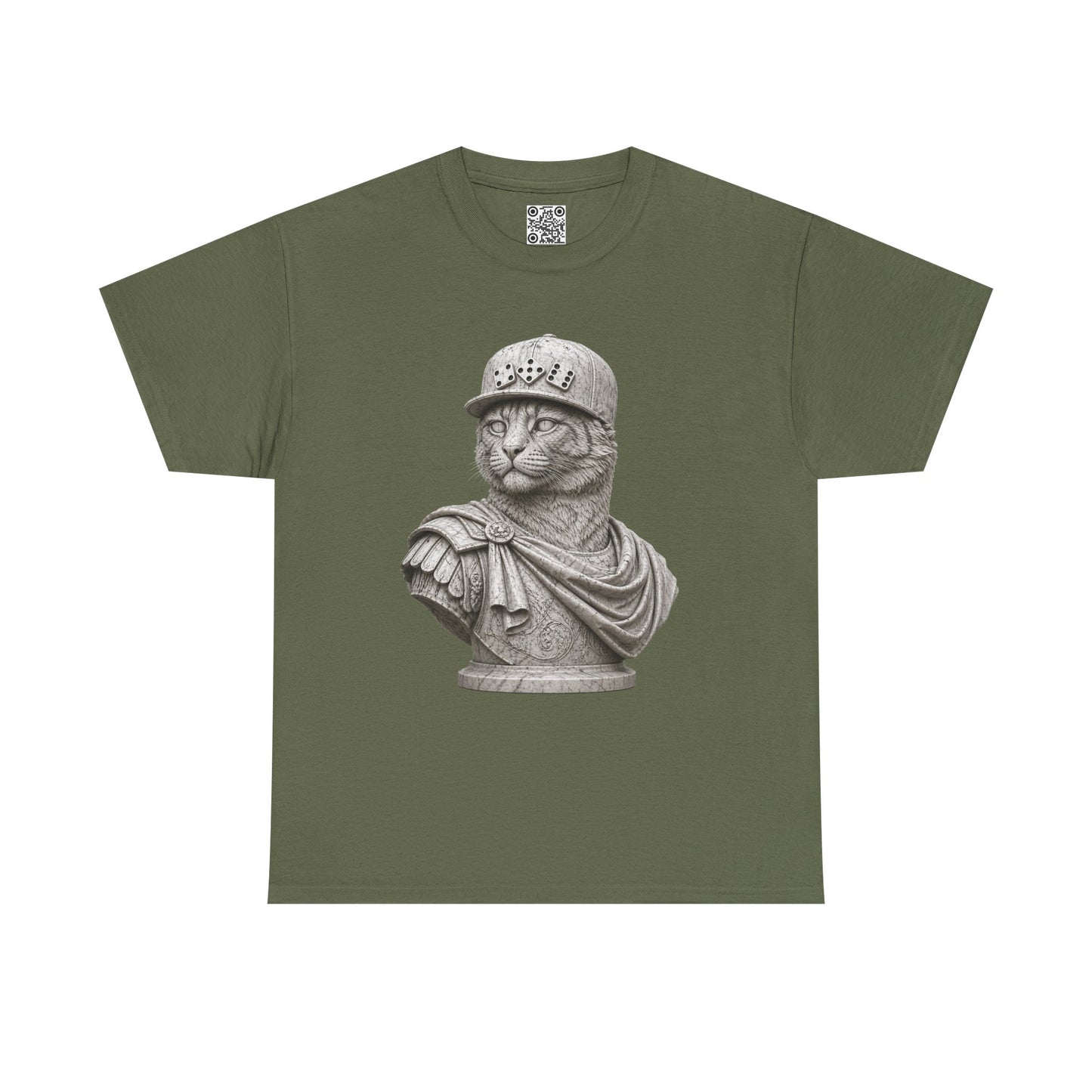 El Tigre Imperium Marble Bust — Classic T-Shirt — Roman Statue Cat Graphic Tee | 456 Headcrack