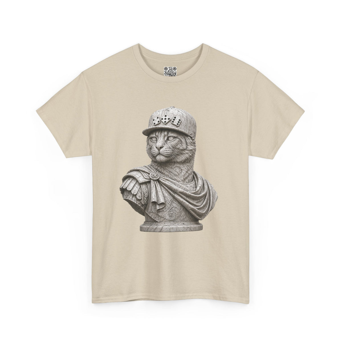 El Tigre Imperium Marble Bust — Classic T-Shirt — Roman Statue Cat Graphic Tee | 456 Headcrack
