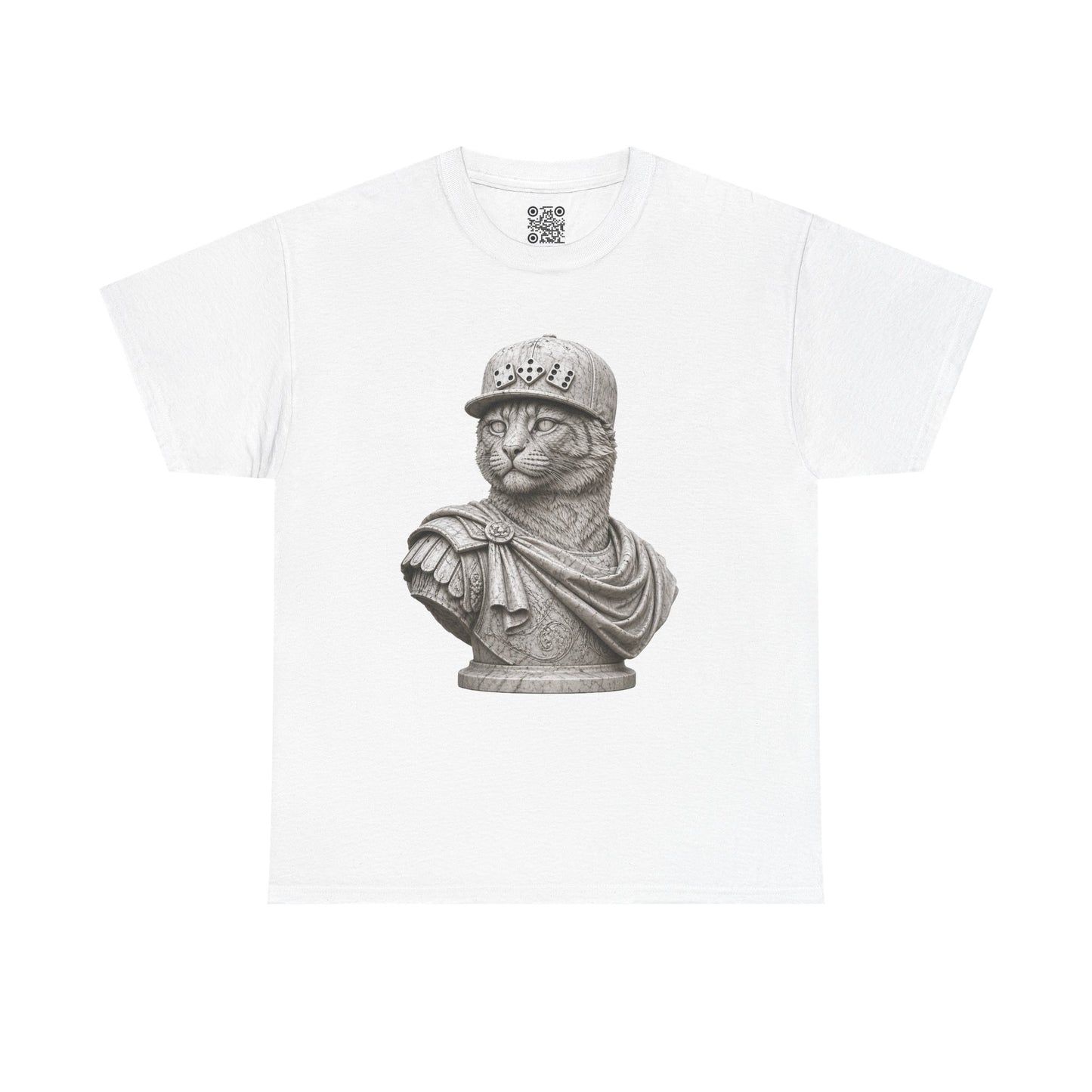 El Tigre Imperium Marble Bust — Classic T-Shirt — Roman Statue Cat Graphic Tee | 456 Headcrack