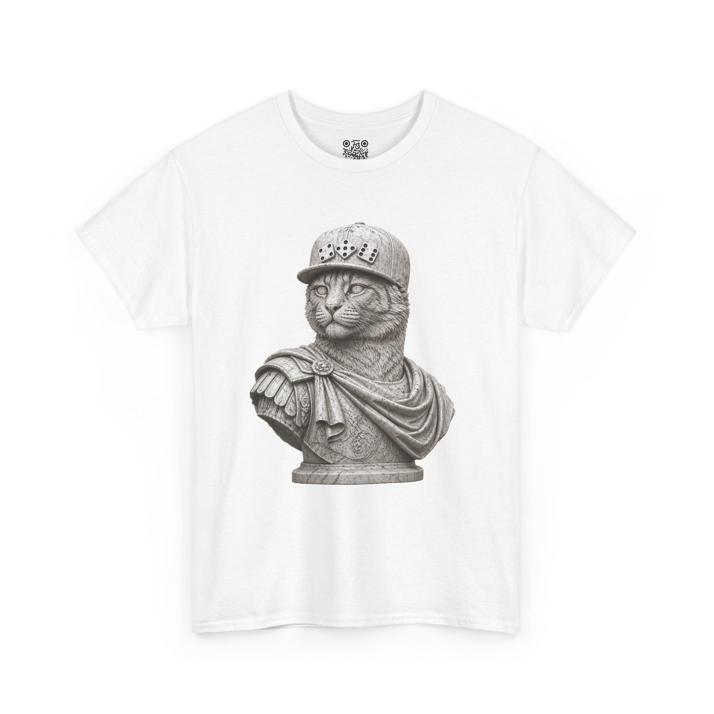 El Tigre Imperium Marble Bust — Classic T-Shirt — Roman Statue Cat Graphic Tee | 456 Headcrack