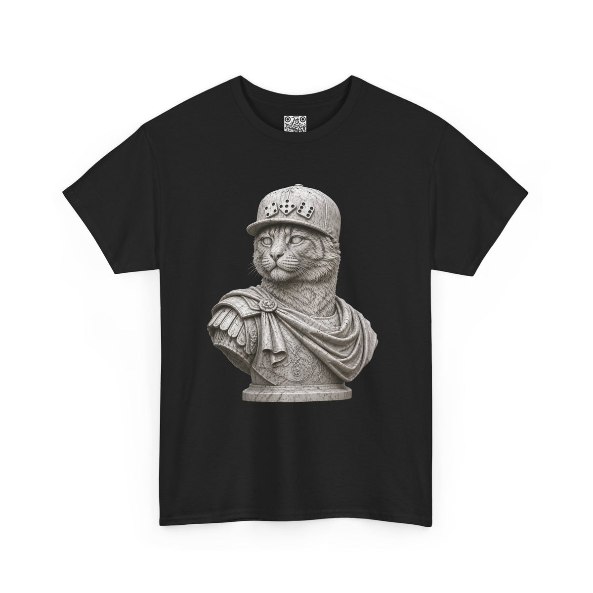 El Tigre Imperium Marble Bust — Classic T-Shirt — Roman Statue Cat Graphic Tee | 456 Headcrack