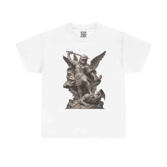 El Tigre Imperium Ascendant T-Shirt — Winged Warrior Over Demon Marble Graphic | 456 Headcrack