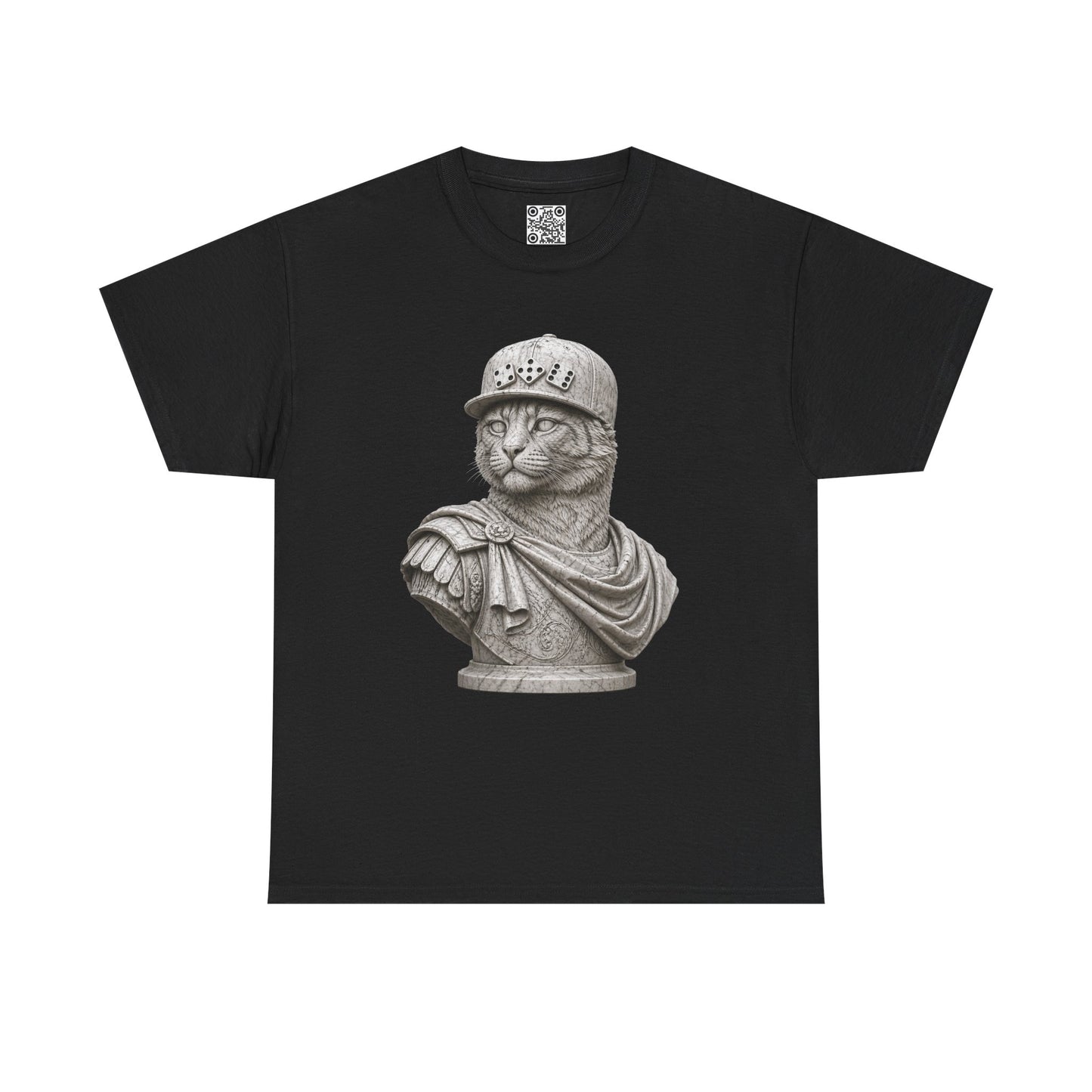 El Tigre Imperium Marble Bust — Classic T-Shirt — Roman Statue Cat Graphic Tee | 456 Headcrack