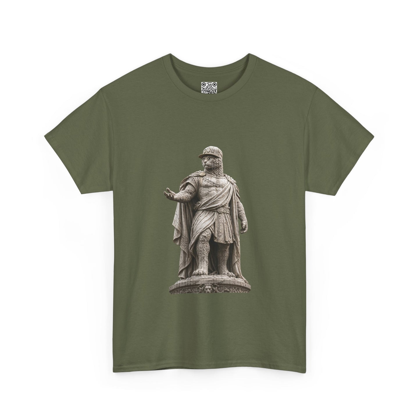 El Tigre Imperium Sovereign T-Shirt — Roman Marble Ruler Cat Graphic | 456 Headcrack