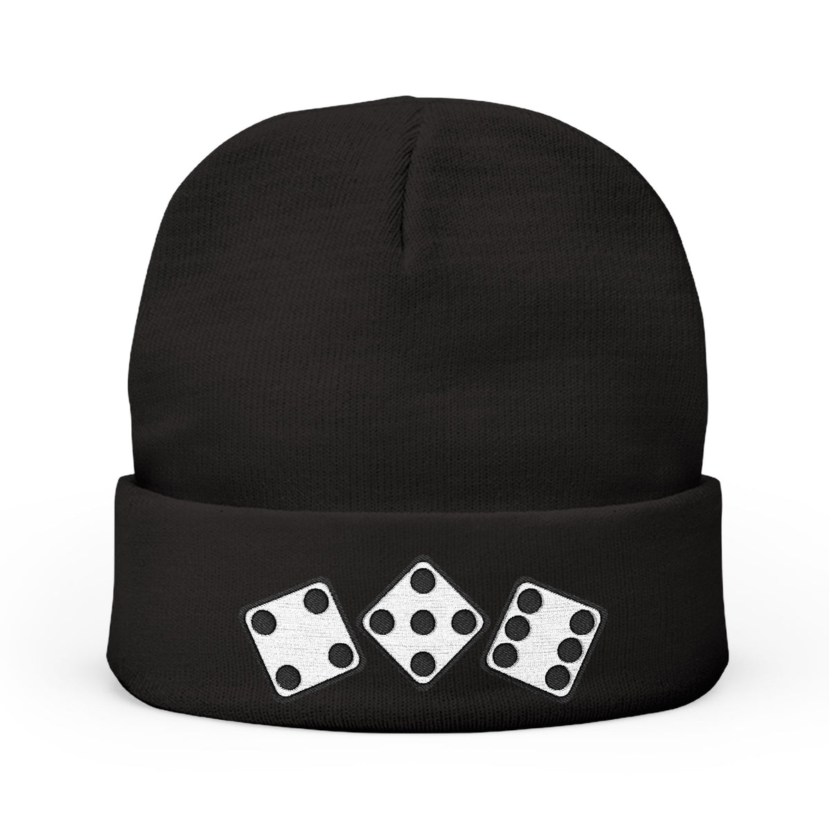456 Diced Out - Knit Beanie (Embroidered)