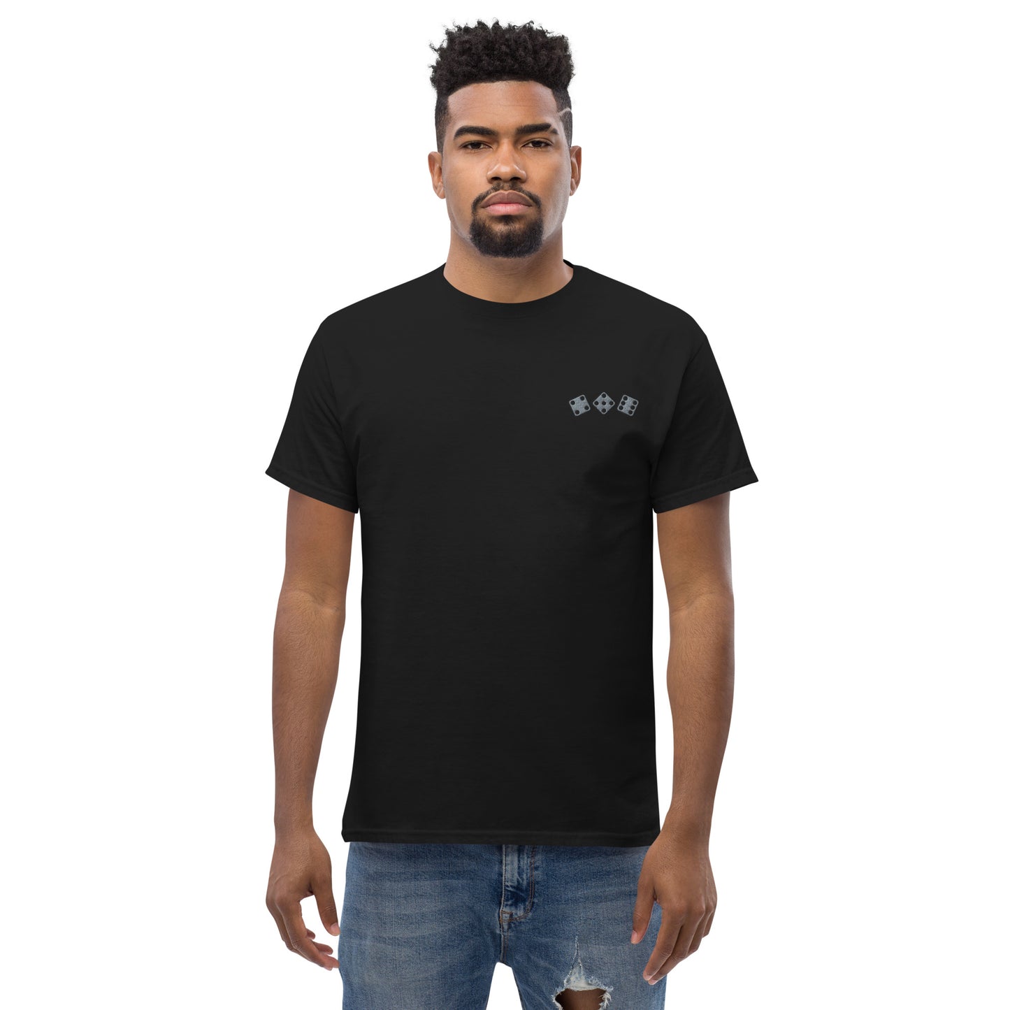 456 DICED OUT - ORIGINAL T-SHIRT BLACK EMB GREY