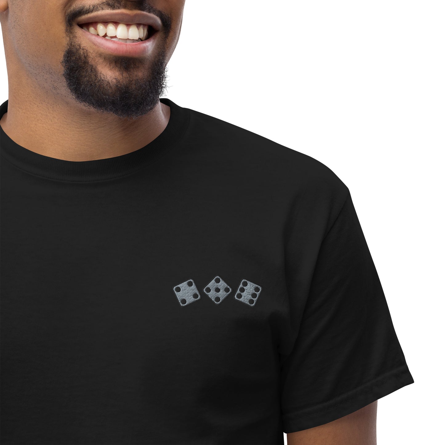 456 DICED OUT - ORIGINAL T-SHIRT BLACK EMB GREY
